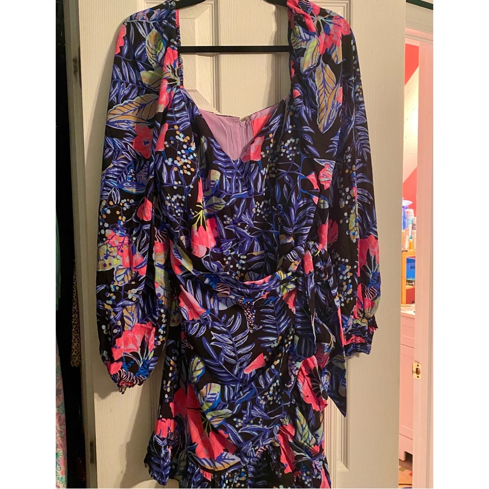 NWT Lilly Pulitzer Lila Wrap Dress Size 14